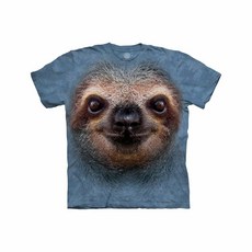 The Mountain 아동용 Big Mymountain 나무늘보 얼굴 의류 - 수레국화 블루 Mymountain 나무늘보 얼굴 의류-수레꽃 블루 블루.