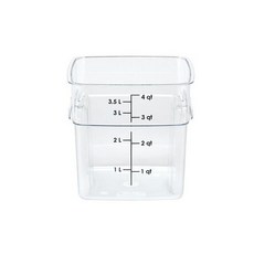 캠브로 PC 뉴사각용기 3.8L 4SFSPROCW, 1개