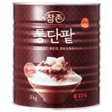 참존 통단팥 터치캔 빙수팥, 3kg, 9개