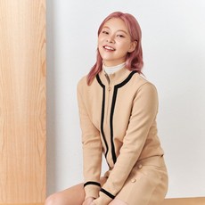  [행복한백화점][JDX]여성 라인 배색 풀오픈 가디건X2SCT7311 