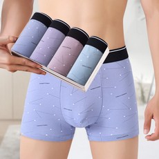 모몰라티 남성 날염 면스판 드로즈 팬티 4종, XL-55-60kg, A
