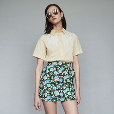 MAJE Short skirt with floral print