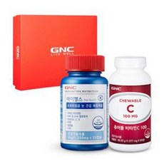 GNC 눈건강+비타민C 세트 [아이헬스(30)+츄어블 비타민C(90)]