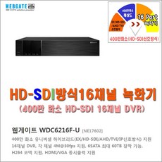 HD-SDI 8채널 400만화소 녹화기(웹게이트 WDC6108F-U) 외 추가상품, 400만화소 웹게이트 WDC6216F-U - wdc6108f-u