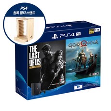 플레이스테이션 (U) PS4 프로 7218 1TB 갓오브워+라오어 번들 블랙 (원목 멀티스탠드 사은품 증정), PS4 Pro God of War/The Last of Us Remastered 번들