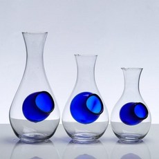 유리 도쿠리 술병 히야또 사케병, 블루홀 유리 사케병 소(350ml), 블루홀 유리 사케병 소(350ml)