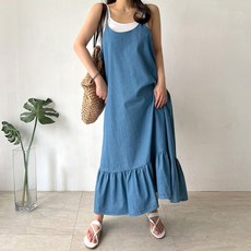 데님롱원피스