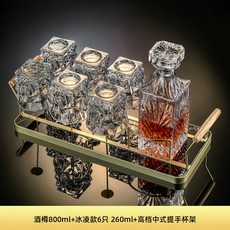 위스키 공병 유리병 술병 250ML 술잔 담금주 미니유리병 용모양 글라스, 1개