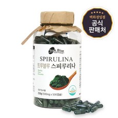 [마더네스트] 트루블루 스피루리나 500mg 500캡슐 (5개월분), 1세트, 500정