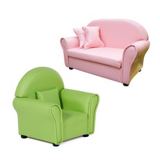 [하이솔로몬] 유치원 1인용/2인용 어린이소파 모음, 03) PU 1인용 뉴아이소파, 옐로(PU-7533)