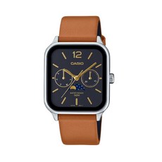 Casio MTP-M305L-1A Moon Phase 쿼츠 브라운 Brown [세금포함] [정품] 가죽 Band Men 시계 MTPM305L1A 패션시계 손목시계 명품시계 4048