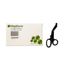 메피폼 Mepiform 5x8cm 5매 완박스 + 안전가위, 1개, 5개입