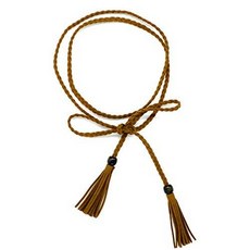 Women Waist Belt PU Leather Waist Chain/Rope with Tassel Beads/233404