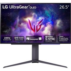 34GS95QE 34인치 울트라기어 OLED 커브드 게이밍 모니터 WQHD 800R 240Hz 0.03ms 디스플레이HDR 트루 블랙 400 AMD 프리싱크 프리미엄 프로 NVID, 27 inch, 1개