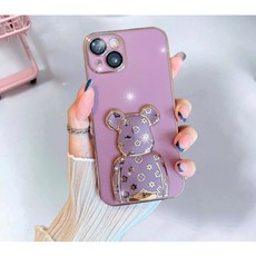 천사스토리 : 아이폰14 iphone14 골드라인 베어 그립톡 케이스 / IPHONE14 CASE