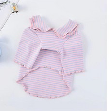 봄 여름 티셔츠 PuppyClothes 셔츠 치와와 요크셔 포메라니안 Shih Tzu Schnauzer Pug 프랑스 불독 의류, 분홍, XS