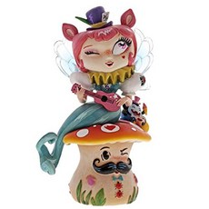 Miss Mindy by Enesco Enesco The World of Miss Mindy Mermaid Quartet Stone Resin Figurine 6.61” M, 단일옵션