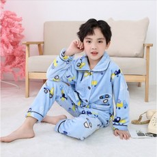 6종 어린이 아동 주니어 겨울 수면 파자마 상하복 세트 초등 고학년