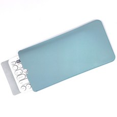 BOHO 블루투스 키보드 휴대용 가죽 파우치 로지텍 K380 매직키보드 보호 케이스 + 투명필름, 블루투스 키보드 파우치, 스카이+실버