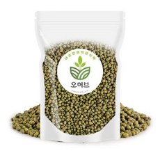 오허브 통녹두 안깐 녹두콩 1kg, 1kg(1개), 7개