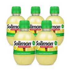 레몬즙 원액 레몬수 하이볼 레몬 착즙 주스 쥬스 액, 280ml, 5개