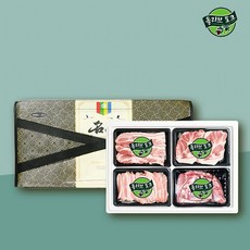 [설선물] 올리브포크 한돈 구이갈비 선물세트 5호 1.2kg (삼겹살 목살 항정살 돼지갈비)