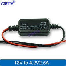 보호 기능이 있는 DC 벅 컨버터 모듈 비절연 스텝 다운 전원 공급 장치 전압 조정기 12V-3.3V 4.2V 5V 6V 9, 01 4.2V, 1개