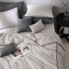 [나이스필]해링 워싱 광목 면 차렵이불Q 2color