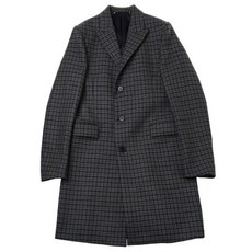 [현대백화점]폴스미스 2020FW 카키 컬러 체크패턴 모직 코트 5710307110000