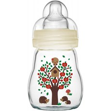 이태리 MAM - 유리 병 "기분이 좋다" 화이트 (유니섹스) 170 ml, 단일옵션, 단일옵션