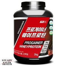프로게이너 프로게이너 웨이프로틴 2kg / 근육발달 헬스보충제 / 단백질보충제, 프로게이너 웨이프로틴 2kg_초코