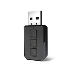 GRWIBEOU-USB 어댑터 블루투스 5.0 동글 미니 핸즈프리 오디오 수신기 무선 송신기 마이크 잭 스테레오 자, Bluetooth 5.0, 1개