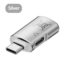 15 프로 삼성 헤드폰용 USB 3 0 OTG 어댑터 C타입 수 고속 충전 잭 변환기 2 in 1 USBC, Sliver, 1개