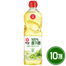 백설 콩기름, 900ml, 10개