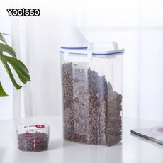 요기쏘 사료보관통 + 계량컵 tin*0224zZ