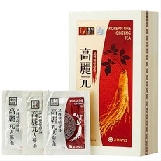 한국 대표 선물 국산 인삼차 50포(목함) Ginseng Tea 외국인 거래처 인기선물 공부할때 명절 설, 300g, 1개