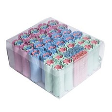 셀프 파마 롯드 볼륨 뿌리 펌 헤어 구르프 100P 세트, 100개1세트
