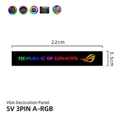 rgb gpu 사이드 패널 a rgb vga 장식 비디오 카드 커버 5v3pin12v4pin aura 쿨러 nvidia rtx gtx 커스텀 수냉