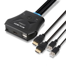 이지넷 NEXT-622HC-KVM KVM 스위치 (HDMI 2 1 USB 케이블일체형 1.4M), 선택하세요