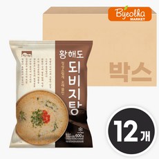 고향식품 옛맛 황해도 되비지탕 600g 1박스 (12개) 대용량 식당용 업소용 냉동 식자재, 12개