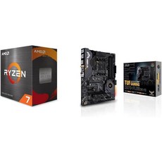 AMD Ryzen 7 5800X 8코어 16스레드 잠금 해제 데스크탑 프로세서, 프로세서 + AM4 TUF X570-Plus - amd5800x