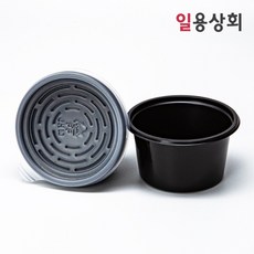 [ILYONG] 소스용기 JH 70파이 대 80ml 100세트 검정, 100개, 1세트