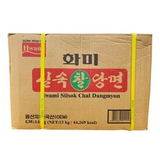 화미 실속찰당면 14kg 벌크 박스 업소용 잡채 당면사리, 1개