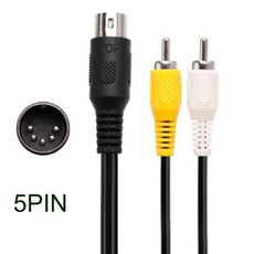 6FT 1.8M 5 핀 게임 오디오 비디오 AV 케이블 모델 1 MK-1601 Sega Genesis SEGA MEGADRIVE 마스터 시스템, 1개, 한개옵션0