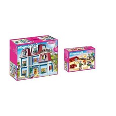 Playmobil Dollhouse 70205 My Large Dollhouse with Functional Doorbell from 4 Years, Dollhouse and living room.