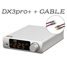 TOPPING-Dx3 프로 플러스 디지털 오디오 음악 디코더 USB DAC 헤드폰 앰프 밸런스드 HIFI ES9038Q2M 블루투, 04 Silver -CABLE - zencan3