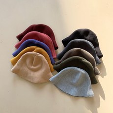INHAT 울 니트 버킷햇 벙거지