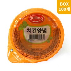 [백호] 델링 치킨 양념 (컵) 30g, 100개