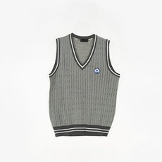 제나스토어(교복아울렛) 그레이 꽈배기 니트 교복조끼 (신곡중) 교복가디건 교복 교복니트 학생니트조끼 여자조끼+jenastore