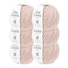 [앵콜스] 오트린넨 Oat Linen (6볼묶음), 1팩, 310 페일핑크